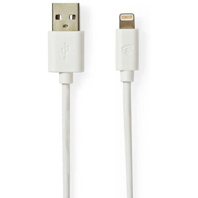 Nedis Lightning Kabel - 1m - Wit - Lightning Kabel Nedis Lightning Kabel - 1m - Wit - Lightning Kabel