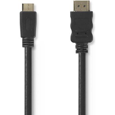 Câble HDMI Nedis - 3m - Noir - Supporte 4K@30Hz - De A à C - Publicité Câble HDMI Nedis - 3m - Noir - Supporte 4K@30Hz - De A à C - Publicité