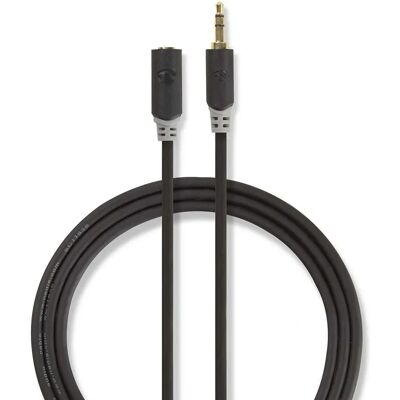 Nedis Audio Kabel - 5m - Anthrazit - 3,5mm Stereo Nedis Audio Kabel - 5m - Anthrazit - 3,5mm Stereo