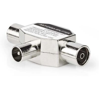 Nedis Adaptateur IEC Coaxial - Plaqué or - 75 Ohm - Droit - Mâle Coaxial - Publicité Nedis Adaptateur IEC Coaxial - Plaqué or - 75 Ohm - Droit - Mâle Coaxial - Publicité