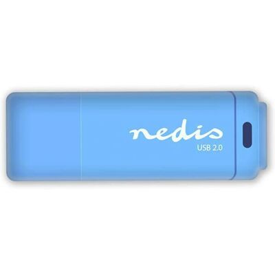 Nedis FDRIU232BU Clé USB - 32 GB, Bleue, USB 2.0 - Publicité Nedis FDRIU232BU Clé USB - 32 GB, Bleue, USB 2.0 - Publicité