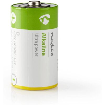 Nedis BAAKLR202BL Batterie - 1,5 V Alkalisch D - 2er Pack Nedis BAAKLR202BL Batterie - 1,5 V Alkalisch D - 2er Pack