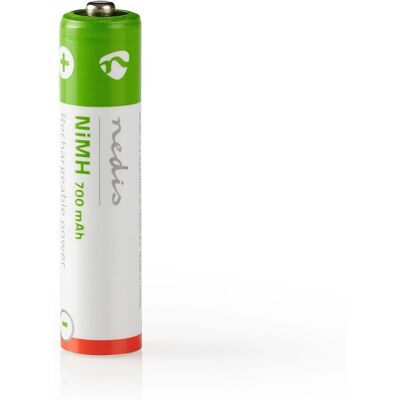 Nedis Wiederaufladbare Ni-MH AAA Batterie - 700mAh - 1,2V - Haushalt Batterie Nedis Wiederaufladbare Ni-MH AAA Batterie - 700mAh - 1,2V - Haushalt Batterie