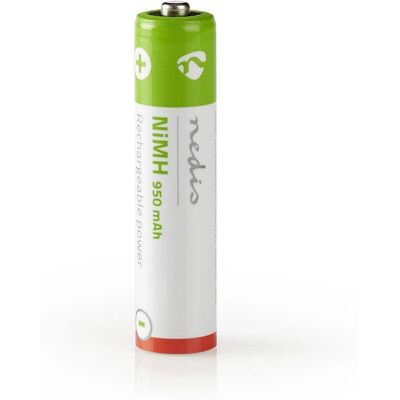 Nedis Wiederaufladbare NiMH-Batterie - 4er Pack - 950mAh - AA Nedis Wiederaufladbare NiMH-Batterie - 4er Pack - 950mAh - AA
