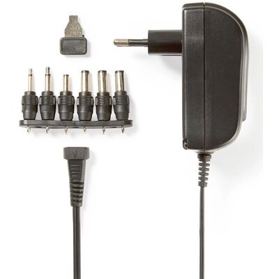Nedis Netzadapter - 18W, verstellbar, Schwarz Nedis Netzadapter - 18W, verstellbar, Schwarz