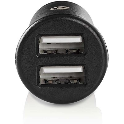 Nedis Bil-laddare - 24W, 2x USB-A, Svart - Bärbar Bil Laddare Nedis Bil-laddare - 24W, 2x USB-A, Svart - Bärbar Bil Laddare