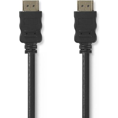 Nedis HDMI Kabel - 0,5 m - Zwart - Hoge Snelheid met Ethernet Nedis HDMI Kabel - 0,5 m - Zwart - Hoge Snelheid met Ethernet