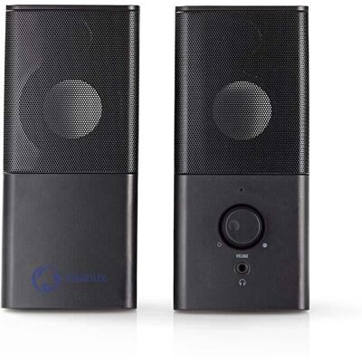 Nedis GSPR10020BK Black Loudspeaker - 18 W - Stereo Nedis GSPR10020BK Black Loudspeaker - 18 W - Stereo