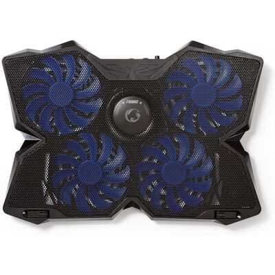 Nedis Laptop-Kühlpad - Verstellbare USB-Lüfter, Blaues LED, Bis 19" Nedis Laptop-Kühlpad - Verstellbare USB-Lüfter, Blaues LED, Bis 19"