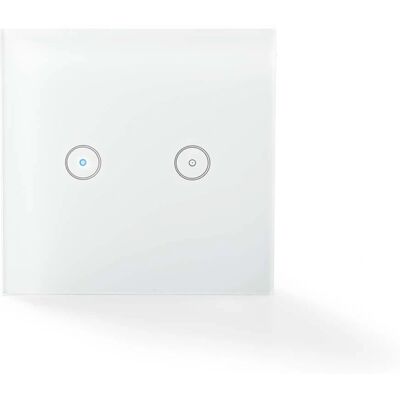 Nedis Interruptor Duplo Inteligente - Controle Wi-Fi - Casa Conectada Nedis Interruptor Duplo Inteligente - Controle Wi-Fi - Casa Conectada