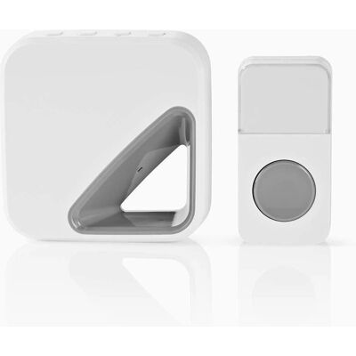 Nedis DOORB114WT Wireless Doorbell - White, Grey - Doorbell Nedis DOORB114WT Wireless Doorbell - White, Grey - Doorbell