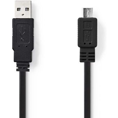 Nedis USB-kaapeli - 1m, USB 3.2 Gen 1, Musta Nedis USB-kaapeli - 1m, USB 3.2 Gen 1, Musta
