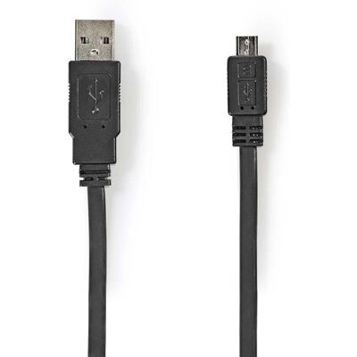 Nedis USB Kaapeli - Micro-B, 1m, Musta - USB Kaapeli Nedis USB Kaapeli - Micro-B, 1m, Musta - USB Kaapeli