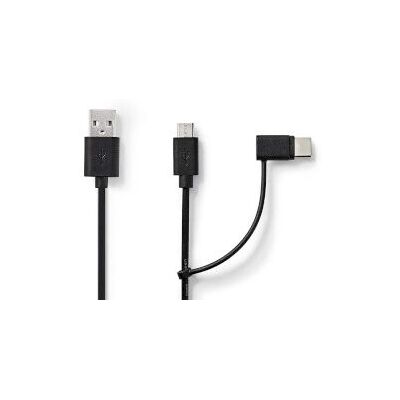 Nedis USB-kabel 1 m - USB 2.0, USB A naar Micro-USB B - Zwart Nedis USB-kabel 1 m - USB 2.0, USB A naar Micro-USB B - Zwart