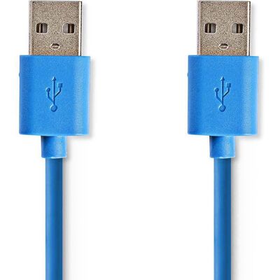 Nedis USB-kaapeli - 2m - USB 3.2 Gen 1 - Sininen Nedis USB-kaapeli - 2m - USB 3.2 Gen 1 - Sininen