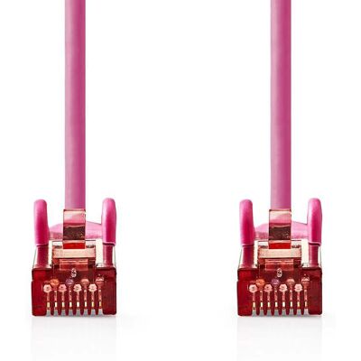 Nedis Modèle: CCGP85221PK150 Rose 15 m Câble réseau Cat6 S/FTP Nedis Modèle: CCGP85221PK150 Rose 15 m Câble réseau Cat6 S/FTP