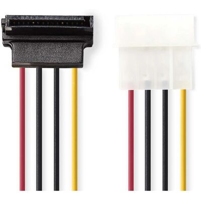 Nedis Virtalähdekabelli - 0,15m - SATA 15-pinni - Molex - Monivärinen Nedis Virtalähdekabelli - 0,15m - SATA 15-pinni - Molex - Monivärinen