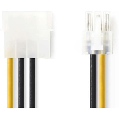 Nedis CCGP74060VA015 Virtalankapiuha - 0,15 m, PCI-E, Molex, Kultaa päällystetty Nedis CCGP74060VA015 Virtalankapiuha - 0,15 m, PCI-E, Molex, Kultaa päällystetty