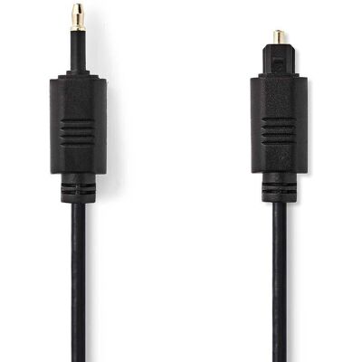 Nedis - CAGP25100BK10 - Toslink Mini-Toslink - 1.00 m - Audio Kabel Nedis - CAGP25100BK10 - Toslink Mini-Toslink - 1.00 m - Audio Kabel