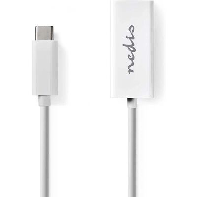 Adaptateur USB-C vers RJ45 Nedis - 1000 Mbps - Rond - Nickel - Publicité Adaptateur USB-C vers RJ45 Nedis - 1000 Mbps - Rond - Nickel - Publicité