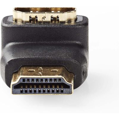 Nedis Model CVGP34901BK HDMI Mannelijk naar Vrouwelijk Hoekadapter - Kabelgenderchanger Nedis Model CVGP34901BK HDMI Mannelijk naar Vrouwelijk Hoekadapter - Kabelgenderchanger
