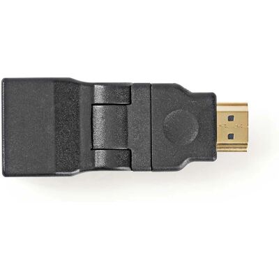 Adaptateur HDMI Nedis CVGP34905BK - Or - Flexible - Haute Vitesse - Publicité Adaptateur HDMI Nedis CVGP34905BK - Or - Flexible - Haute Vitesse - Publicité