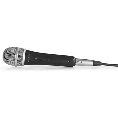 Nedis Mikrofon - Modell MPWD50BK - Schwarz - Dynamisch, Kardioid, 5m Kabel - Mikrofontyp Nedis Mikrofon - Modell MPWD50BK - Schwarz - Dynamisch, Kardioid, 5m Kabel - Mikrofontyp
