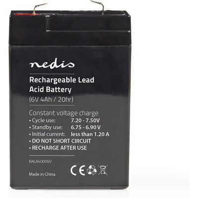 Nedis BALA45006V USV-Batterie - Bleisäure, 6 V, 4500 mAh Nedis BALA45006V USV-Batterie - Bleisäure, 6 V, 4500 mAh