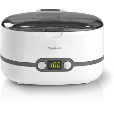Limpador a ultrassom Nedis branco - 600ml - 43 kHz Limpador a ultrassom Nedis branco - 600ml - 43 kHz