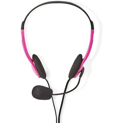 Nedis PC-Headset - Rosa Nedis PC-Headset - Rosa