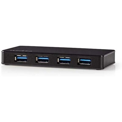 Nedis USB Hub - 4 Porte - USB 3.2 Gen 1 - Nero Nedis USB Hub - 4 Porte - USB 3.2 Gen 1 - Nero