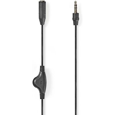 Nedis CAGB22090BK10 Câble audio - 1m, 3,5mm, Nickel plaqué, Anthracite - Câble audio Nedis CAGB22090BK10 Câble audio - 1m, 3,5mm, Nickel plaqué, Anthracite - Câble audio