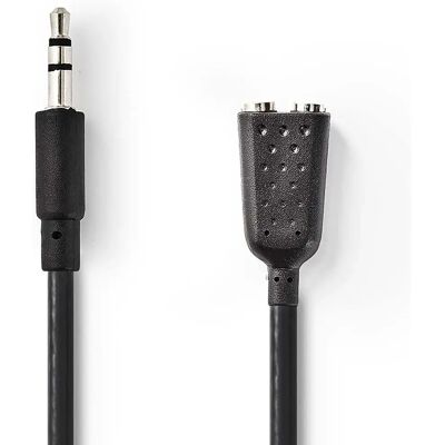 Nedis äänikaapeli - 0,2 m - 3,5 mm - Nikkelbevonat - Stereo Nedis äänikaapeli - 0,2 m - 3,5 mm - Nikkelbevonat - Stereo