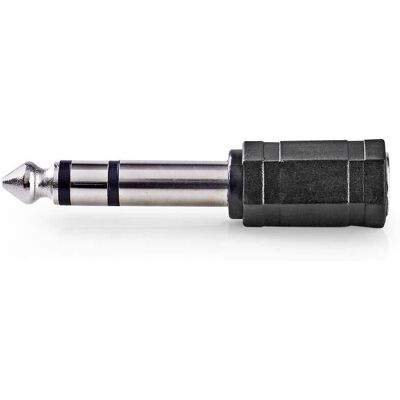 Adaptateur audio stéréo Nedis - 3,5 mm à 6,35 mm, Noir - Publicité Adaptateur audio stéréo Nedis - 3,5 mm à 6,35 mm, Noir - Publicité