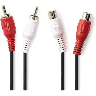 Nedis Audiokabel - 5m, 2x RCA, Nickelförgyllt, Schwarz Nedis Audiokabel - 5m, 2x RCA, Nickelförgyllt, Schwarz