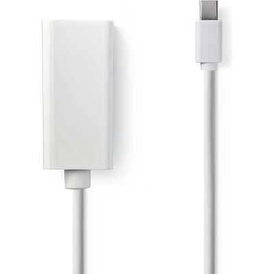 Nedis Mini DisplayPort till HDMI-adapter - 0,2 m, Vit, 4K-stöd Nedis Mini DisplayPort till HDMI-adapter - 0,2 m, Vit, 4K-stöd