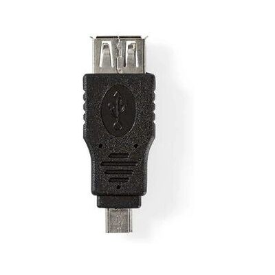 Nedis USB Micro-B Adapter - USB 2.0 - Micro-B uros - USB-A naishenkilö - 480 Mbps - Nikkeli - PVC - Kaapeliadapteri Nedis USB Micro-B Adapter - USB 2.0 - Micro-B uros - USB-A naishenkilö - 480 Mbps - Nikkeli - PVC - Kaapeliadapteri