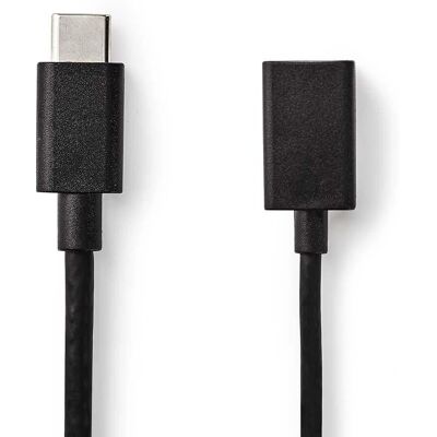 Adattatore USB-C Nedis 0,15 m USB 3.2 Gen 1 Nichel Adattatore USB-C Nedis 0,15 m USB 3.2 Gen 1 Nichel