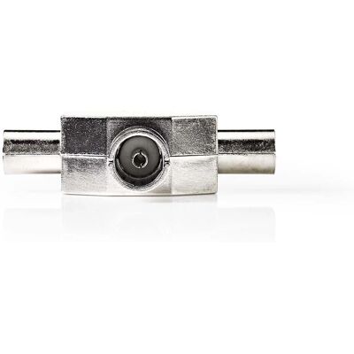 Nedis Nikkel Koaxiaalconnector - T-splitter - 75 Ohm Nedis Nikkel Koaxiaalconnector - T-splitter - 75 Ohm