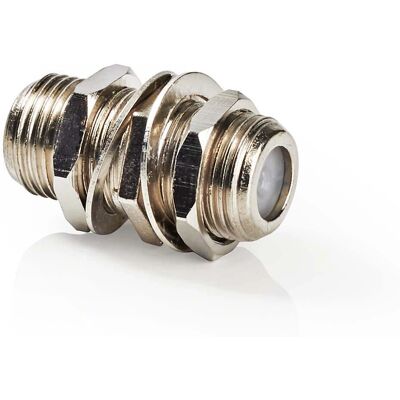 Nedis Nedis CSGB41940ME Draadconnector - F-type - Zilver Nedis Nedis CSGB41940ME Draadconnector - F-type - Zilver