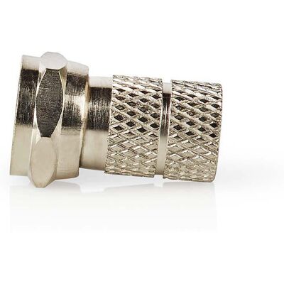 Nedis CSGB41903ME Conector coaxial - Plateado níquel - 75 Ohm Nedis CSGB41903ME Conector coaxial - Plateado níquel - 75 Ohm