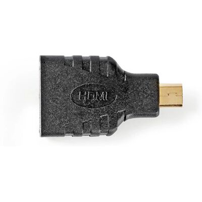 Nedis Micro HDMI Adapter - Korkeanopeuksinen HDMI Ethernetillä - Musta Nedis Micro HDMI Adapter - Korkeanopeuksinen HDMI Ethernetillä - Musta