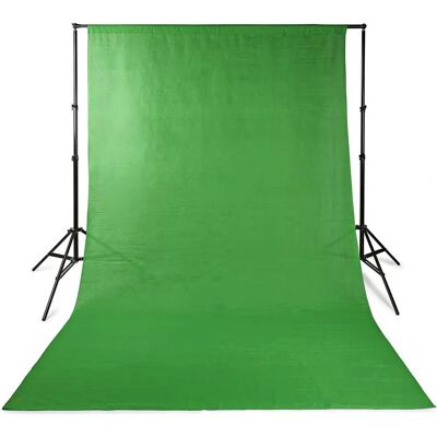 Nedis Pantalla Verde - Fondo Fotográfico de Algodón 2,95x2,95 m Nedis Pantalla Verde - Fondo Fotográfico de Algodón 2,95x2,95 m