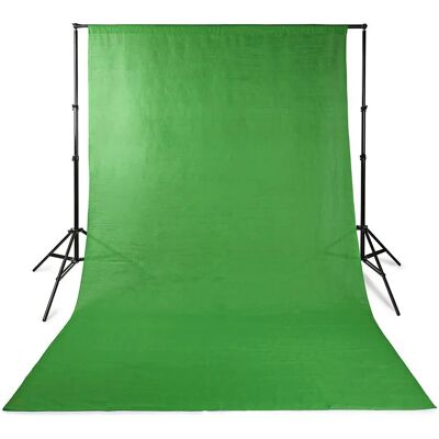 Nedis BDKT10GN Ensemble de fond pour studio photo - 1,90 x 2,95 m - Noir - Publicité Nedis BDKT10GN Ensemble de fond pour studio photo - 1,90 x 2,95 m - Noir - Publicité