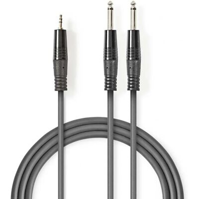 Nedis Marke Modell - Stereo-Audiokabel - 3m - Dunkelgrau Nedis Marke Modell - Stereo-Audiokabel - 3m - Dunkelgrau