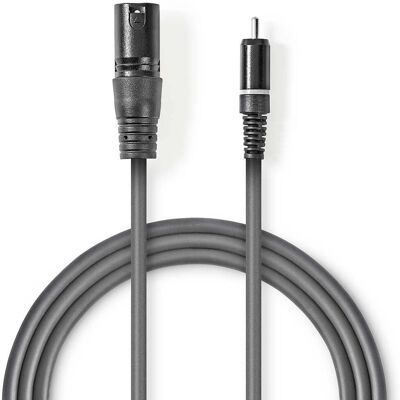 Nedis Koth15205GY30 - Audiokabel - 3m - Grau Nedis Koth15205GY30 - Audiokabel - 3m - Grau
