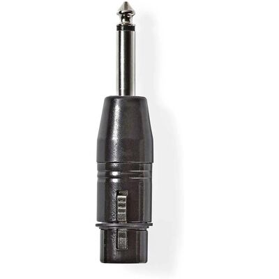Adaptateur XLR Mâle 6,35mm Nedis - Équipement audio professionnel Adaptateur XLR Mâle 6,35mm Nedis - Équipement audio professionnel