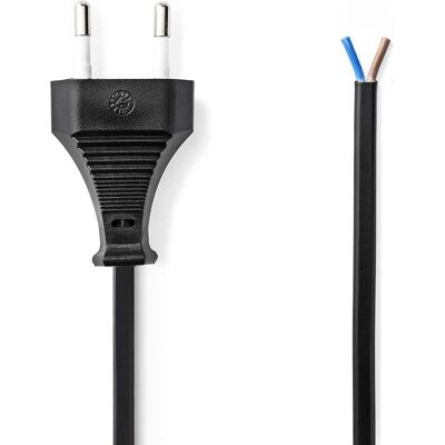 Kabel zasilający Nedis - 2m - Czarny - Typ C Kabel zasilający Nedis - 2m - Czarny - Typ C