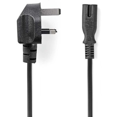 Nedis UK Strömkabel - 5 m, IEC-320-C7, Svart Nedis UK Strömkabel - 5 m, IEC-320-C7, Svart