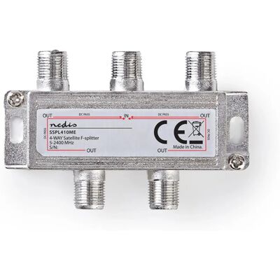 Nedis Satelliten-Splitter - 4 Ausgänge - Satelliten-DC-Pass Nedis Satelliten-Splitter - 4 Ausgänge - Satelliten-DC-Pass